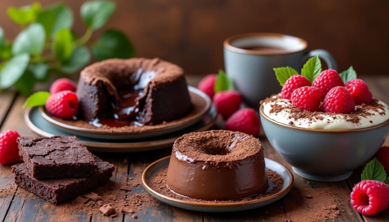 Recettes gourmandes à base de chocolat noir