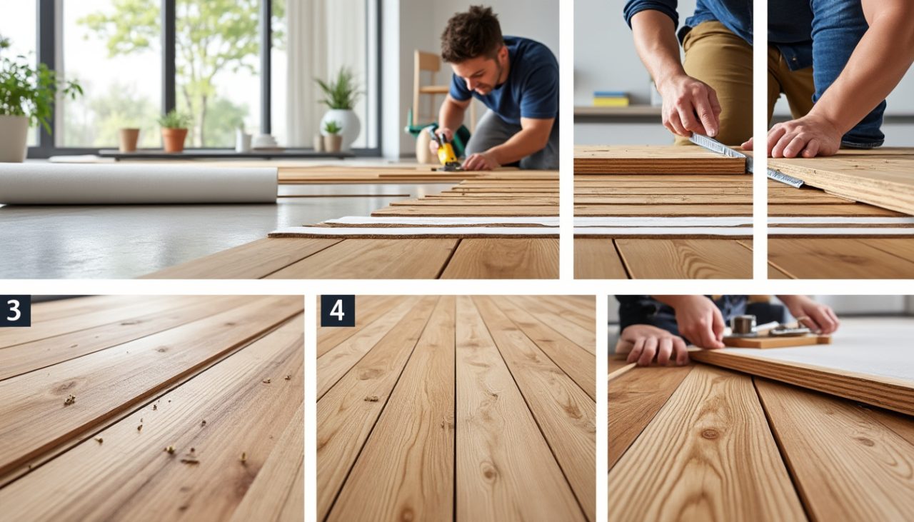 Comment poser un parquet flottant étape par étape