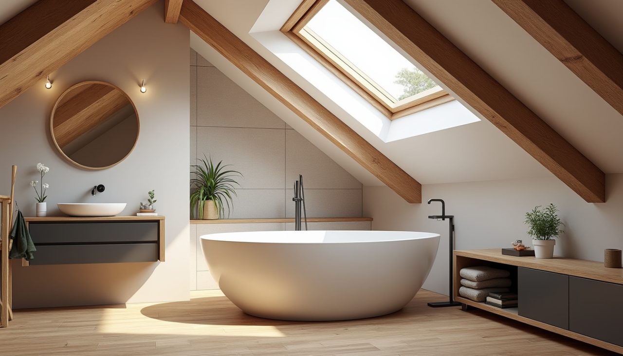 Comment créer une salle de bain dans les combles